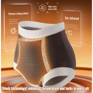 De Velvet Panties Women Grinding Hair Without Traces Of Self-Heating Warm Uterus Warm Buttocks Padded And Thickened High-Waisted Powerful Collection Of Small Belly Shorts保暖内裤