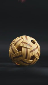 Elite 501 Tournament Premium Synthetic Sepak Takraw Ball – Official Size & Weight