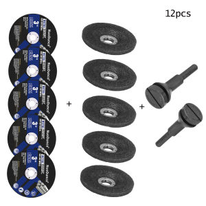 12Pcs Set 75mm Angle Grinder Wheel Mini Circular Saw Blade Metal Cutting Disc With Mounting mandrel For Metal Cutting & Grinding