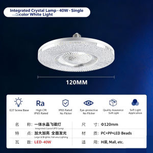 Aitemay E27 Crystal LED Ceiling Bulb Energy-Saving Eye Protection Bulb Ultra Bright Lighting 220V for Chandeliers Lamps Home Decor