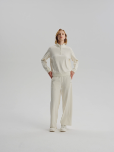 FILA CORE LIFESTYLE WHITE Womens Knit Pants (Ash)