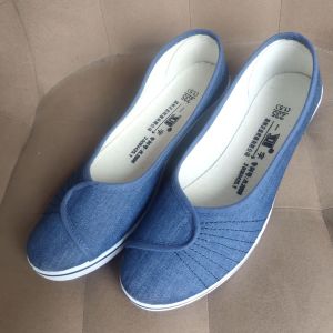 Tudai Casual Style White Nursing Shoes for Women with Super High Heel Soft Sole Breathable Summer Flats with Wedge Heel