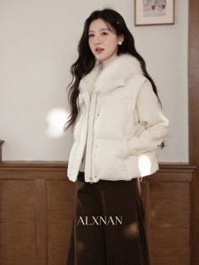 Áo Gile Quilted Mùa Đông Ấm Áp 90% Lông Vịt Trắng