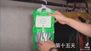 1pc Desicant Hanging Moisture Absorber Bag Dehumidifier Bag anti-mold indoor closet Rain Drying