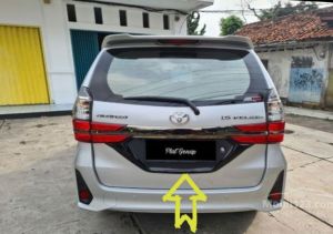 licence ornament Avanza tatakan plat nomor Avanza Veloz