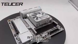 TEUCER | TEUCER UT45 Series CPU Cooler ITX Case Air Cooling Radiator with UT12015 FDB Fan for AM5 AM4 and LGA1700 1200 2011 for X99