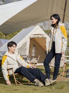 ROMON | Romon Mens and Womens Three-in-One Spring Autumn Outdoor Windproof Waterproof Casual Sports Jacket Climbing Coat Zipper Closure Long Sleeve Standard Fit