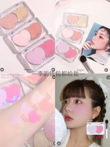 Etude House Heart Pop Bicolor Cheek Palette Highlighter Disk Korean Beauty Makeup Enhance Color Long Lasting Facial Blush
