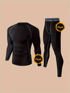 Mens thermal underwear pantsuit outdoor running cycling and skiing equipment sports and fitness wear casual clothes
