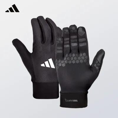 adidas | ถุงมือออกกำลังกายแบบสัมผัสหน้าจอได้ ไม่ลื่น หุ้มทั้งฝ่ามือ