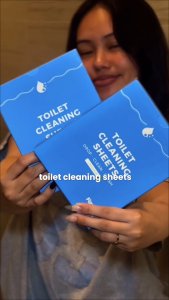 Fizzly Clean Toilet Cleaning Sheets - 30 Sheets | No Parabens No Phosphates No Chlorine Bleach-Free