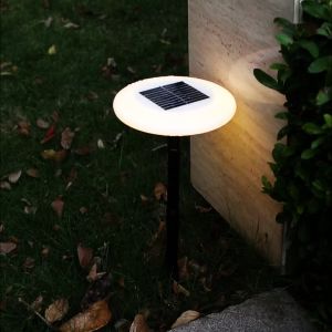 Luckyled Solar Lawn Lights with RGB Color Changing LED - IP65 Waterproof Outdoor Garden Path Lights Auto On/Off for Walkway Yard & Landscape Decoration