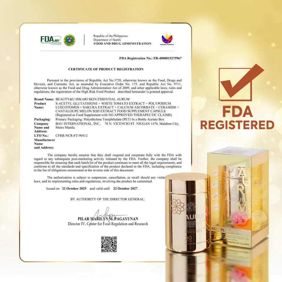 hikari aurum glutathione benefits Every ingredient counts, and proves it! Science-backed, skin-loved, and 100% transparent , #HikariSkinEssentials, #HikariGlutathione, #NewEraofGlutathione, #HikariAurum | Hikari  Shine with confidence every day!