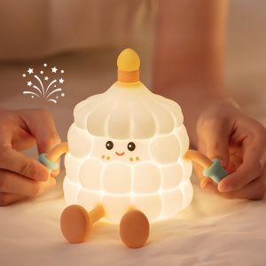 New Product Creative Birthday Cake LED Night Light Cute Childrens Timer Three level Dimming Decompression Night Light Gift Ornament Bedroom Bedhead Companion Sleep Light Gift for Children