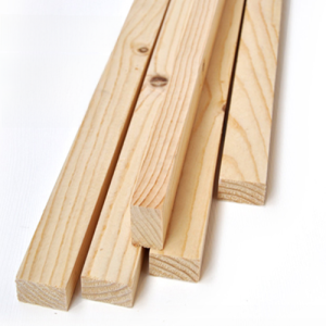 Handmade Polished Solid Pine Wood Strip Model Frame Fence 3*3cm Craft Material DIY Toy Building Block Material