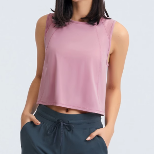 CJLINDF | Breathable Sleeveless Mesh Backless Yoga Top