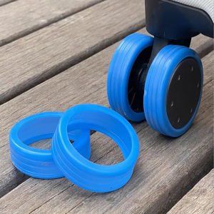 Homenhome กระเป๋าเดินทางล้อยางฝาครอบป้องกันล้อสากลเงียบสากล