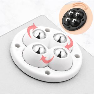 4 Bánh Xe Xoay Đa Năng Dán Không Cần Khoan Cho Đồ Nội Thất Đế Di Động Gia Dụng Đáy Thùng Rác Phụ Kiện Ròng Rọc