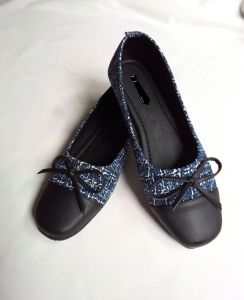 Sepatu Wanita Flatshoes pita tali/sepatu balet wanita kotak kekinian