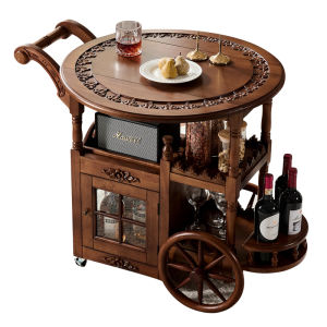 Vintage Mobile Storage Dining Cart European