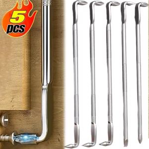 5Pcs Steel Magnetic Screwdriver L-Shaped Double Head Screw Drive With Philips And Flathead For Corner Narrow Space Repair Hand Tools