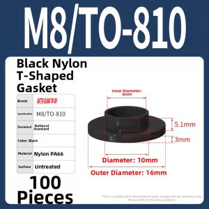 BAIRUITE | T-shaped Insulating Plastic Protective Sleeve Spacer