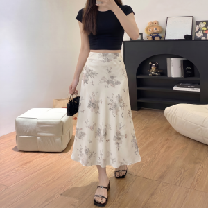 AIYITI | Ethnic Style Printed Maxi Skirt Fish Tail