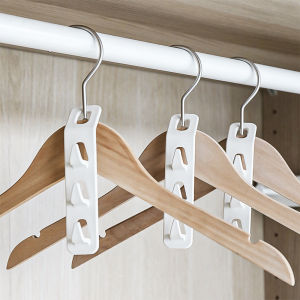 【LovingLife Store】Antislip Clothes Hanger Closet Organizer Storage Rack Holder Connection Hook home Wardrobe Space Save Clothes Hanger