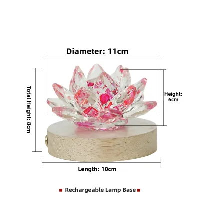 HENANSHENGZHONG | Rechargeable LED Light Lotus Lamp for Buddha Shrine