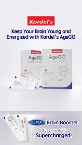 Kordels AgeGO BioPQQ 20mg CoQ10 15mg Passion Fruit Drink Premix Lemon Yuzu