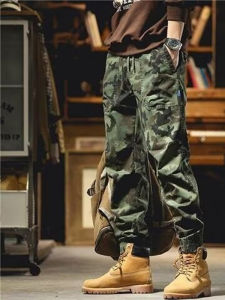 Quần Dài Ống Rộng Phong Cách Mỹ Mùa Xuân Hè Mới Quần Dài Thường Ngày Cho Nam Quần Dài Công Sở Chống Mài Mòn Cotton Polyester