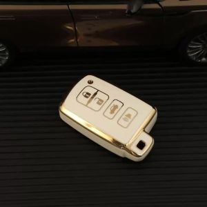 4 Buttons Car Key Case Cover Smart For Toyota Camry Corolla RAV4 Highlander Avalon 2015 - 2017 Control Protector Shell Holder