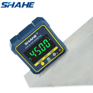 SHAHE Digital Angle Gauge Magnetic Protractor Inclinometer Level Angle Finder Angle Cube Level Box with Magnes and Backlight