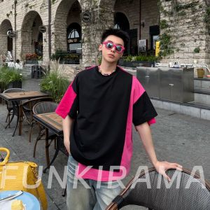 NANSSE | Design Color Block T-Shirt Loose Fit Trendy