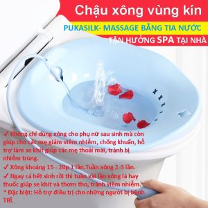 Chậu xông vùng kín aibedochậu xông phụ khoa phụ nữ sau sinh (kèm bộ vòi-2L)