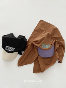 หมวกผ้าโพกศีรษะกลางแจ้งแบบแห้งเร็วหมวกบังแดด ผู้หญิง สไตล์เกาหลี อุปกรณ์ป้องกันแสงแดดสําหรับตั้งแคมป์ ฮิปฮอป หมวก Street Trend