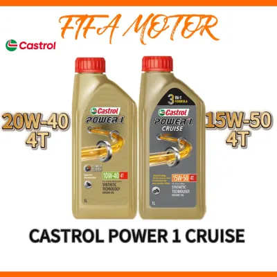 CASTROL POWER 1 GOLD 15W50 10W40 4T ENGINE OIL MINYAK HITAM FULLY SYNTHETIC