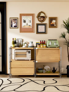 Japanese Style Floor-standing Multi-functional Storage Shelf