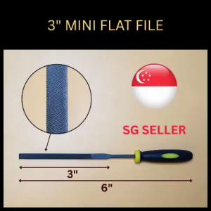 Sg Seller - 3" Mini Flat File or Needle Flat File. Can file on metal plastic aluminium