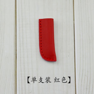 เคสปากกาสไตล์เรียบง่ายแบบหนังแท้สำหรับนักเรียนชายและหญิง ป้องกันการตกหล่นและลื่น กระเป๋าใส่ปากกาแบบหนังแท้ 1 ชั้น