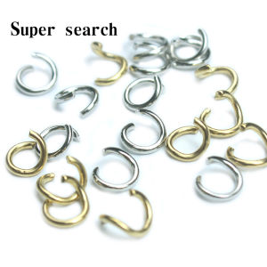 Stainless Steel Open Ring DIY Jewelry Accessories Material Connection Single Circle Handmade Bracelet Necklace Earring