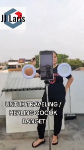 TRIPOD Live K9 PRO Bluetooth Selfie Stick 3in1 Remote Hp 17 M Led Fill Light Free 2 Lampu Ringlight