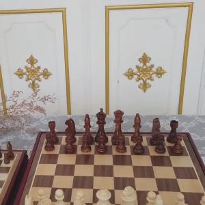 Chess Board Carrom Board Full Set International Chess Set Chessboard Set Solid Wood Large High-End 中国象棋 西洋棋