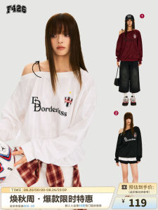 เสื้อสเวตเตอร์แขนกุดหลวมๆ สไตล์อเมริกัน F426 ฤดูใบไม้ร่วงใหม่ เสื้อยืดคอกลมพิมพ์ลายลำลองสำหรับเยาวชน เสื้อผ้าผู้ชาย