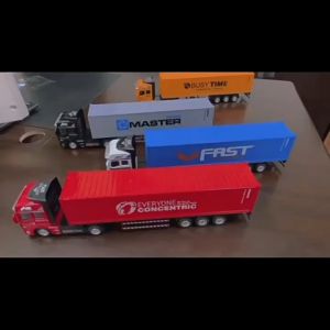 Container Truck Car Engineering Vehicle Transporter Car Model Boy Gift Finished Product Plastic Diecast Scale Trucks Toy Car Models Removable Engineering Transport Container Metal Toy Truck Pull Back Toys for Boys Children Pull Back Car Detachable