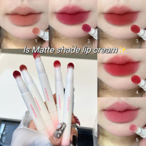C.three Air Lip Glaze Matte Air Cushion Lip Cream Women Whitening Brick Red Lip Glaze