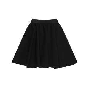 FUNKYFUN Casual A-Line Skirt with Irregular Wave Design Polyester Fiber mid Waist Elastic Waist for City Commuting And Daily Wear