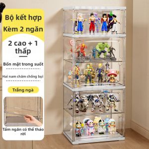 ASCOR | Kệ Trưng Bày Mica Đèn LED