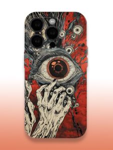 Dark Creative Cthulhu Eye New Trend Small Shell Film Bright Surface Hard Shell Compatible with iPhone 16 pro Apple 15 Redmi K70 Honor 90 Huawei Mate60 pro Anti-Fall IQNEO9 Full Cover X