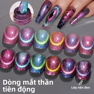 Bộ Sơn Gel Móng Mắt Mèo XEIJAYI 6 Lọ 15ml Kèm Nam Châm Dùng Cho Nail Bán Vĩnh Cửu Tương Thích Với Đèn UV/LED Bộ Dụng Cụ Làm Móng Tự Làm Tại Salon